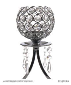 جاشمعی کریستالی 3 شعله مدل هشتی