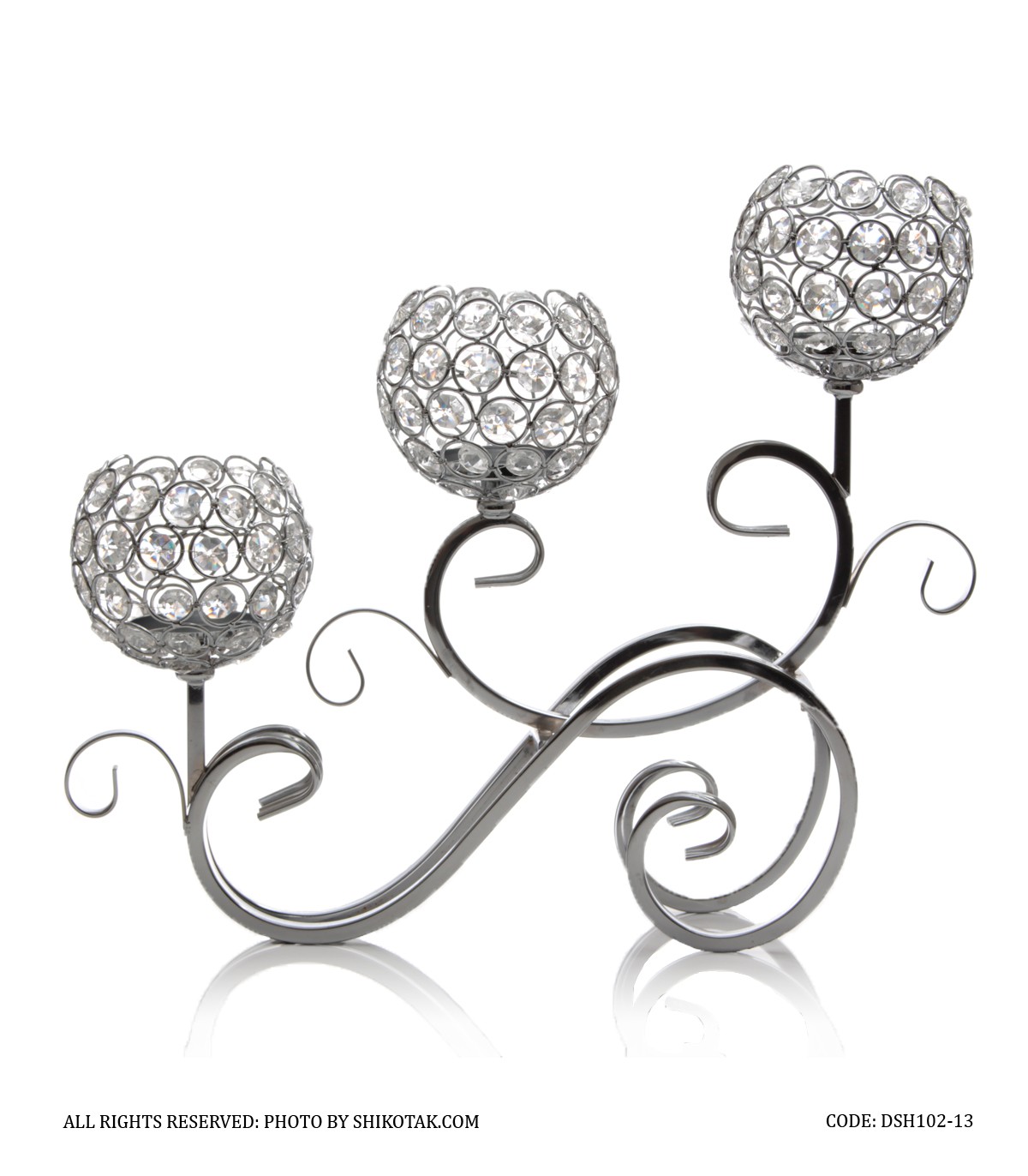 شمعدان سیلور کالسکه ای سه شعله