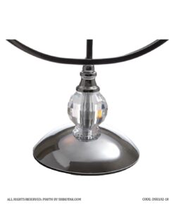 جاشمعی پایه دار نقره ای 3 شعله مدل w