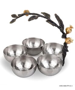 اردو خوری استیل پنج خانه طرح غنچه