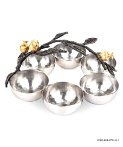 اردو خوری استیل شش خانه طرح غنچه