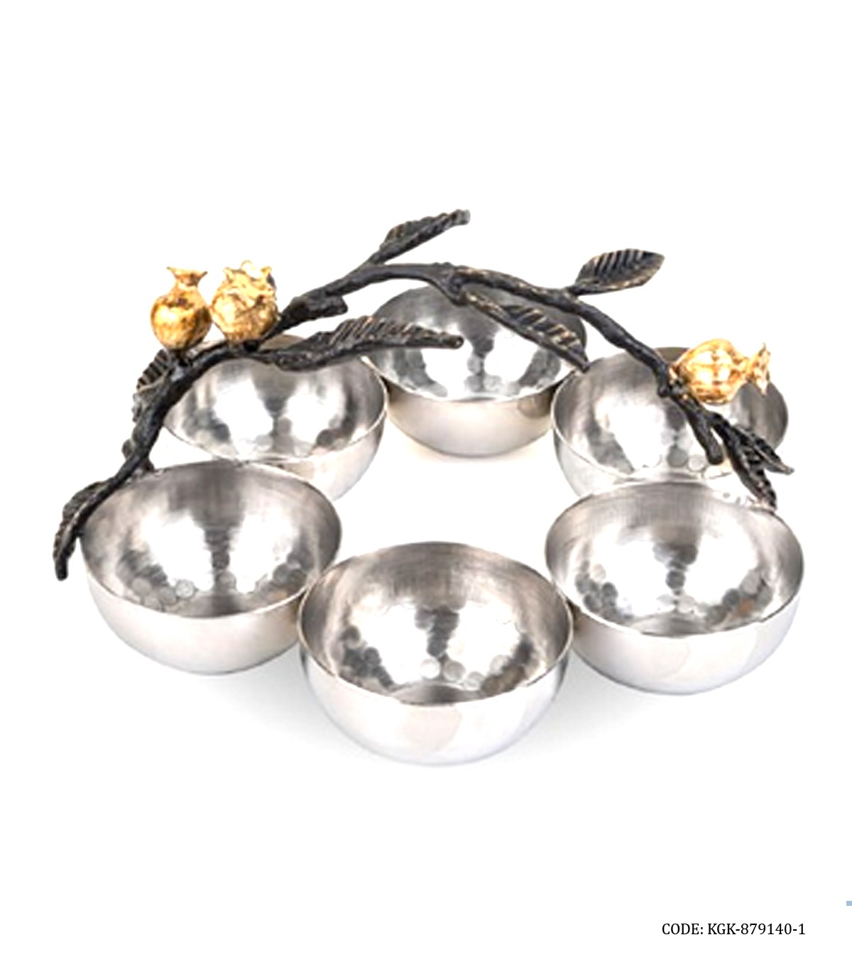 اردو خوری استیل شش خانه طرح غنچه