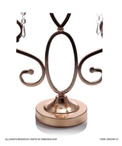 جاشمعی فلزی سه شعله مدل S طرفین