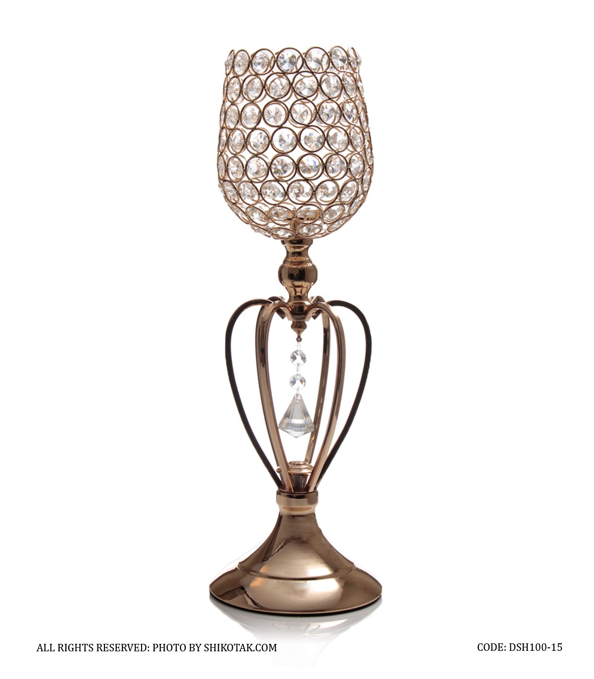 جاشمعی پایه دار مدل قلب چندتایی سایز بزرگ