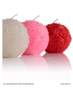 شمع توپی طرح گل