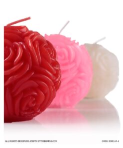 شمع توپی طرح گل