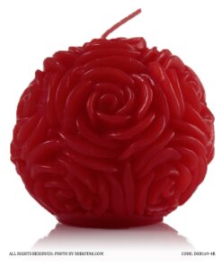 شمع توپی طرح گل