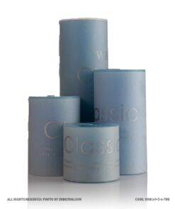 شمع 4 عددی استوانه ای قطر 5 سانت رنگ آبی