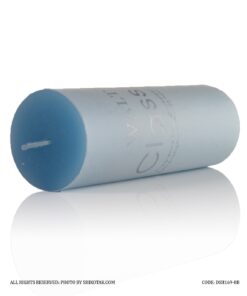 شمع 4 عددی استوانه ای قطر 5 سانت رنگ آبی