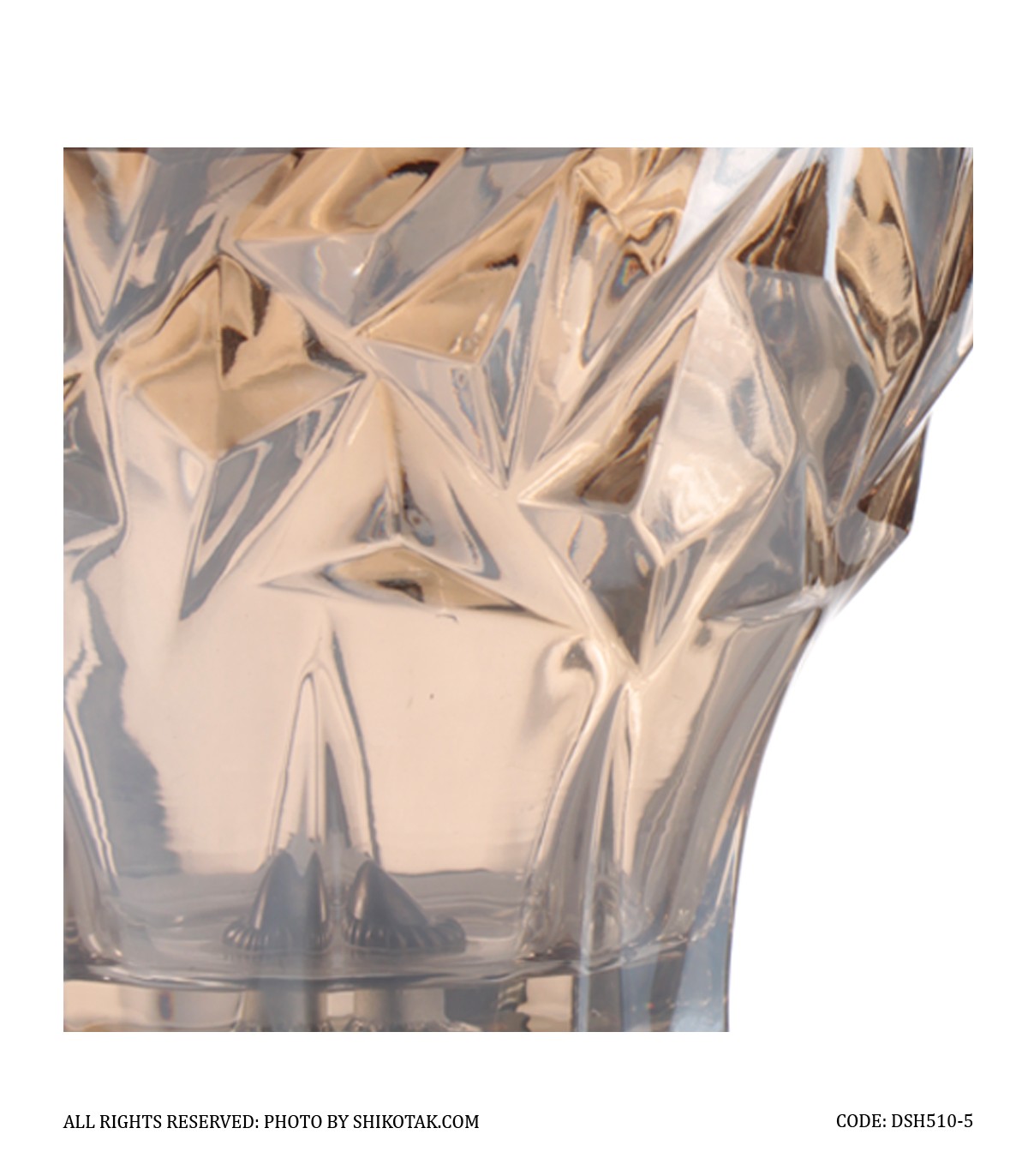 شکلات خوری پایه برنزی شامپاینی مدل شکوفا