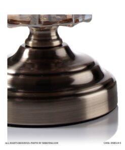 شکلات خوری پایه برنزی شامپاینی مدل شکوفا