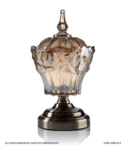 شکلات خوری پایه برنزی شامپاینی مدل شکوفا