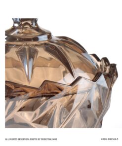 شکلات خوری پایه برنزی شامپاینی مدل شکوفا