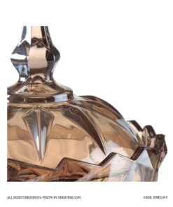 شکلات خوری پایه برنزی شامپاینی مدل شکوفا