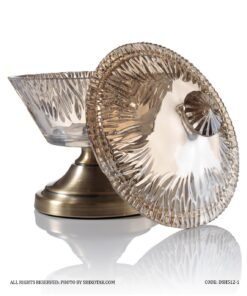 آجیل خوری پایه برنز در دار شامپاینی طرح شراره