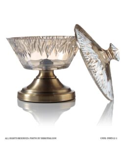 آجیل خوری پایه برنز در دار شامپاینی طرح شراره