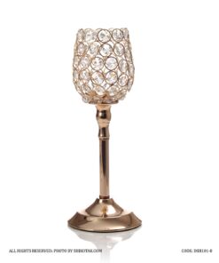 جاشمعی پایه دار طرح استوانه طلایی