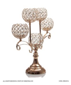 جاشمعی پایه دار 5 شعله U شکل