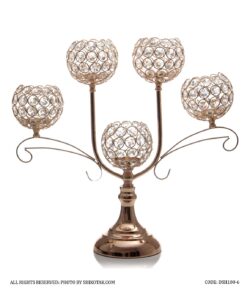 جاشمعی پایه دار 5 شعله U شکل