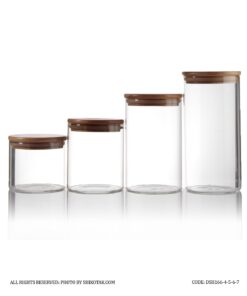 بانکه شیشه ای در بامبو 4 سایز