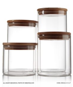 بانکه شیشه ای در بامبو 4 سایز