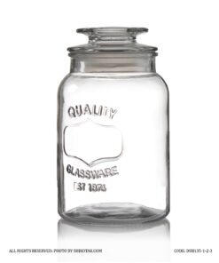 بانکه حبوبات شیشه ای سه سایز