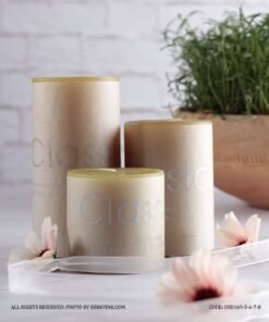 ست سه عددی شمع هفت سین استوانه ای قطر 5 سانت