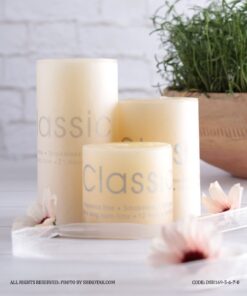 ست سه عددی شمع هفت سین استوانه ای قطر 5 سانت