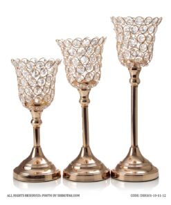 جاشمعی کریستالی پایه دار طرح شیپور