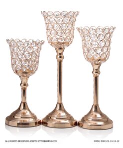 جاشمعی کریستالی پایه دار طرح شیپور