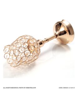 جاشمعی کریستالی پایه دار طرح لاله