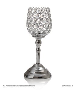 جاشمعی پایه دار سیلور طرح استوانه