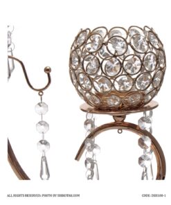 جاشمعی پایه دار 3 شعله مدل هشتی