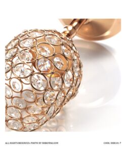 جاشمعی پایه دار طرح استوانه طلایی