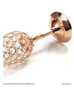 جاشمعی پایه دار طرح استوانه طلایی