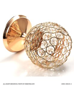 جاشمعی کریستالی پایه دار کوتاه سایز کوچک