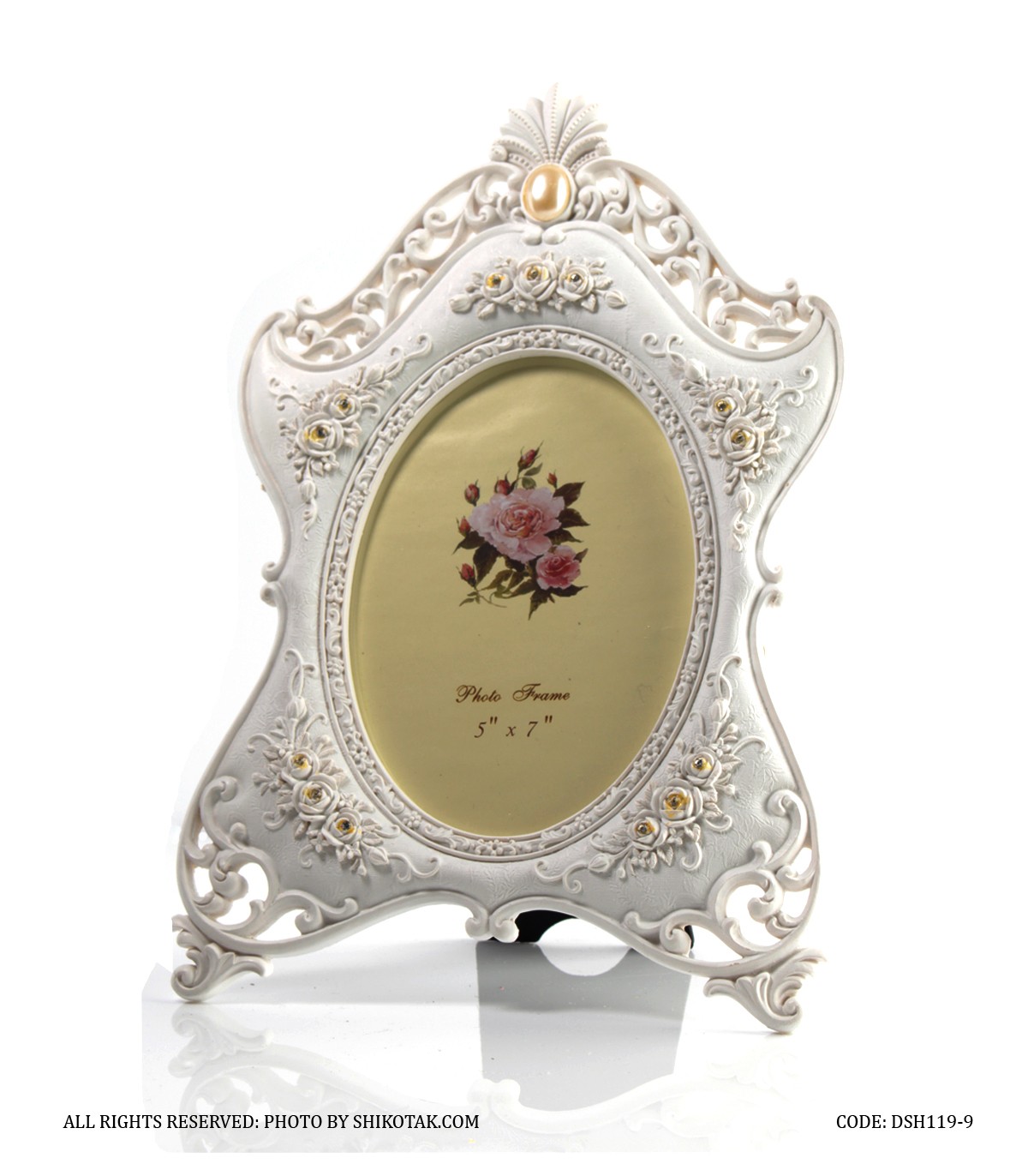 قاب عکس سفید مدل مونیکا