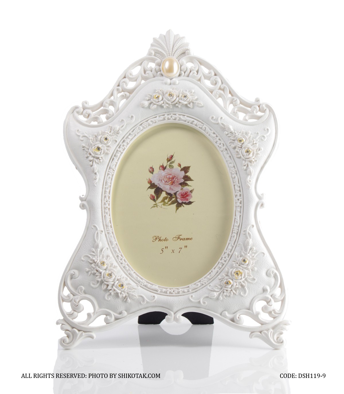 قاب عکس سفید مدل مونیکا