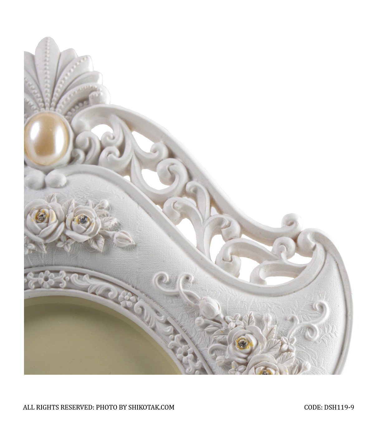 قاب عکس سفید مدل مونیکا