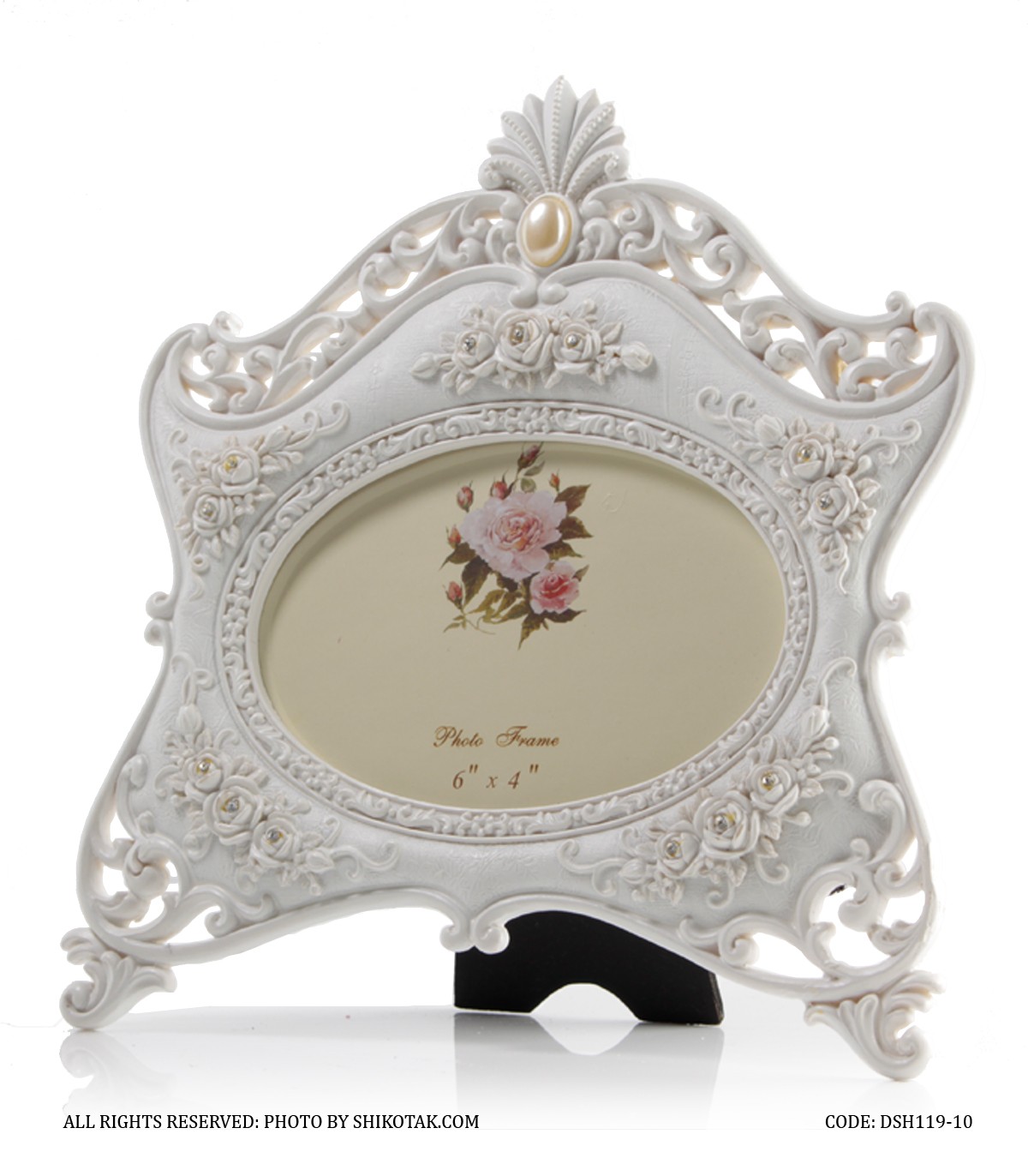 قاب عکس سفید افقی مونیکا