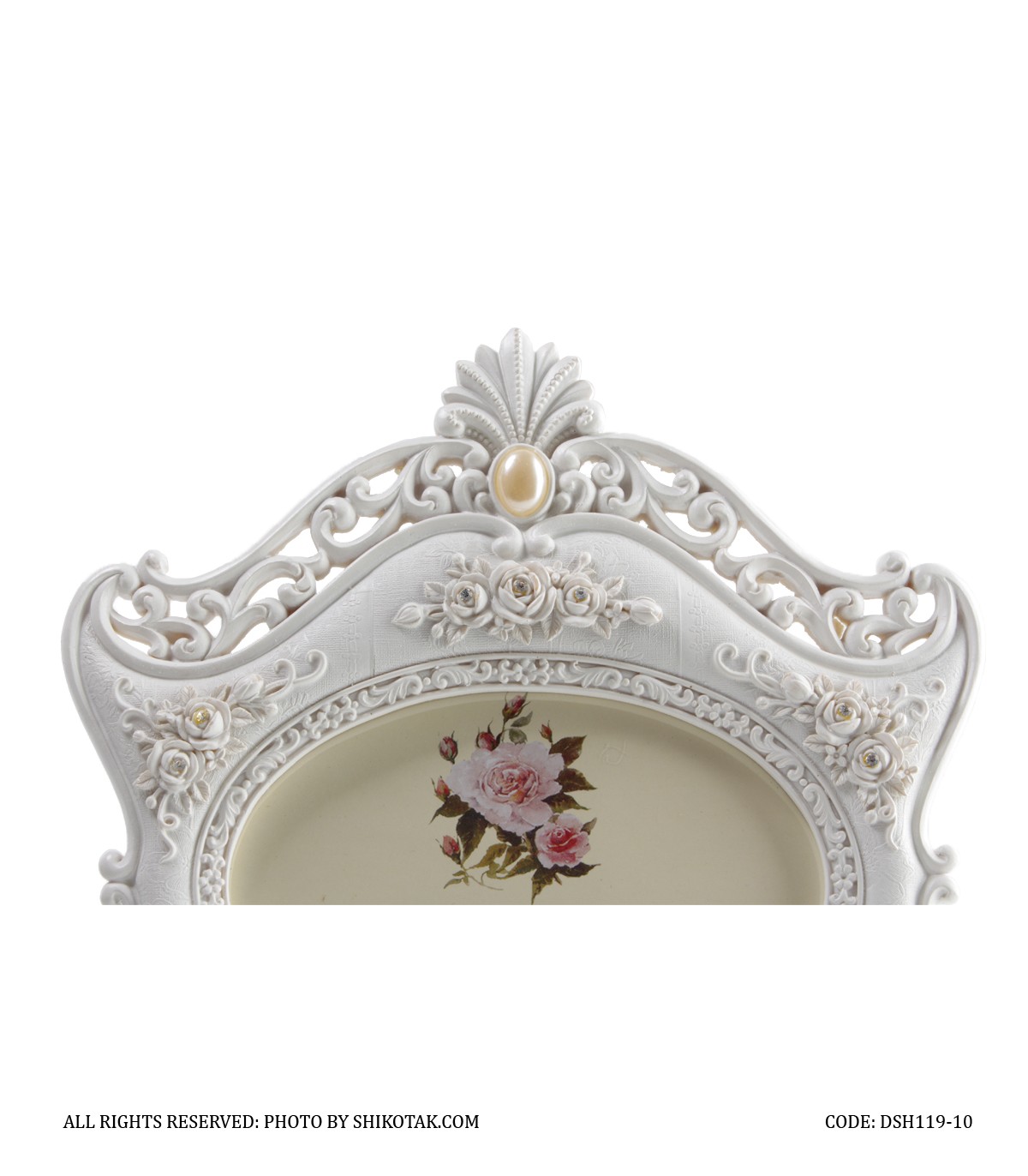 قاب عکس سفید افقی مونیکا