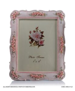 قاب عکس رومیزی گل برجسته مدل رزیتا