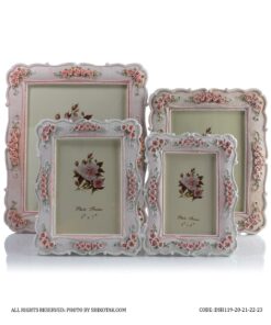 قاب عکس رومیزی گل برجسته مدل رزیتا