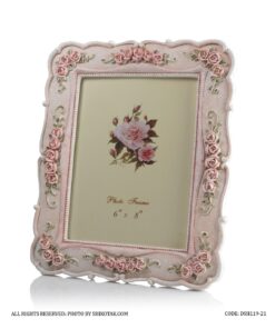 قاب عکس رومیزی گل برجسته مدل رزیتا