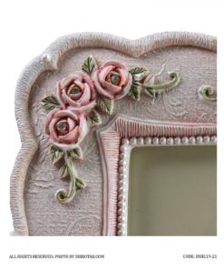 قاب عکس رومیزی گل برجسته مدل رزیتا