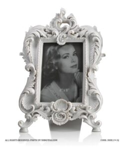 قاب عکس سفید رومیزی سلطنتی ویکتوریا