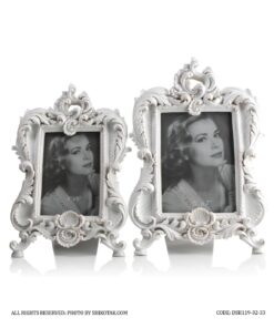 قاب عکس سفید رومیزی سلطنتی ویکتوریا