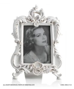 قاب عکس سفید رومیزی سلطنتی ویکتوریا