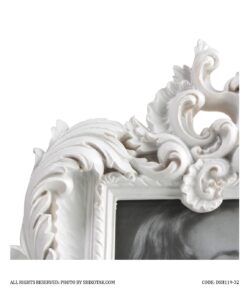 قاب عکس سفید رومیزی سلطنتی ویکتوریا