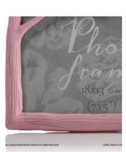 قاب عکس فانتزی افقی طرح کبوتر صورتی